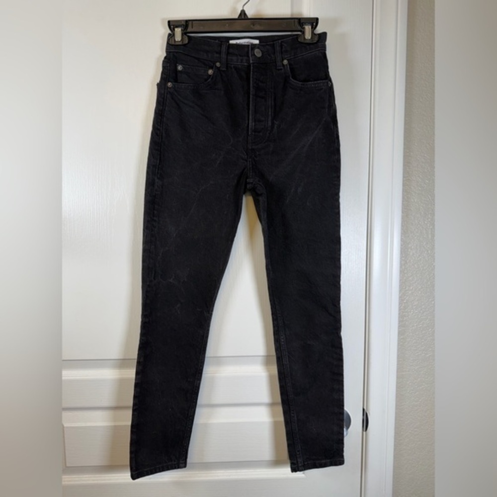 Reformation Black Washed Ankle Jeans Size 25 EUC #2201